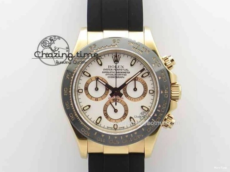 MiroTime 0407 Sustainable Daytona 116515 JF 1:1 Best Edition White Dial On Black Rubber Strap A 3654